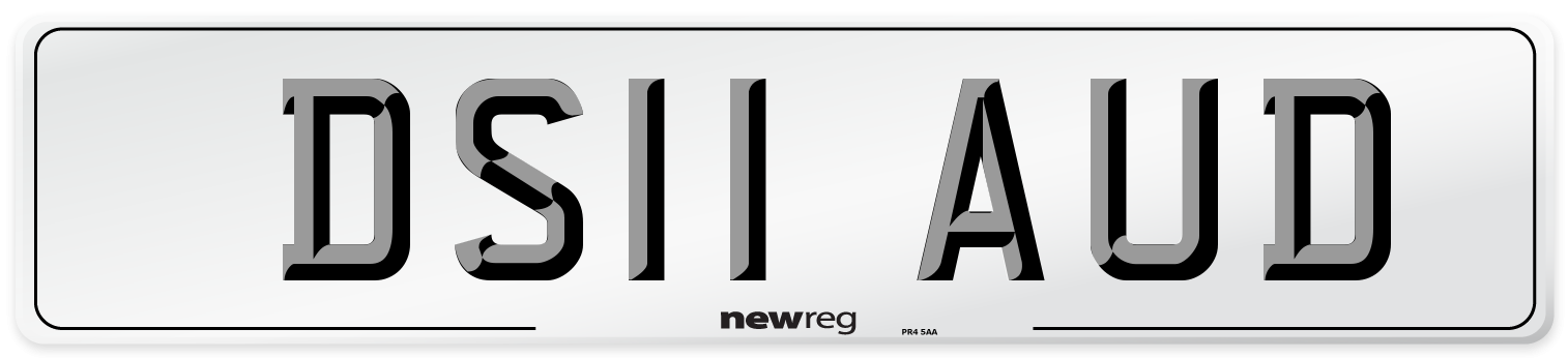 DS11 AUD Number Plate from New Reg